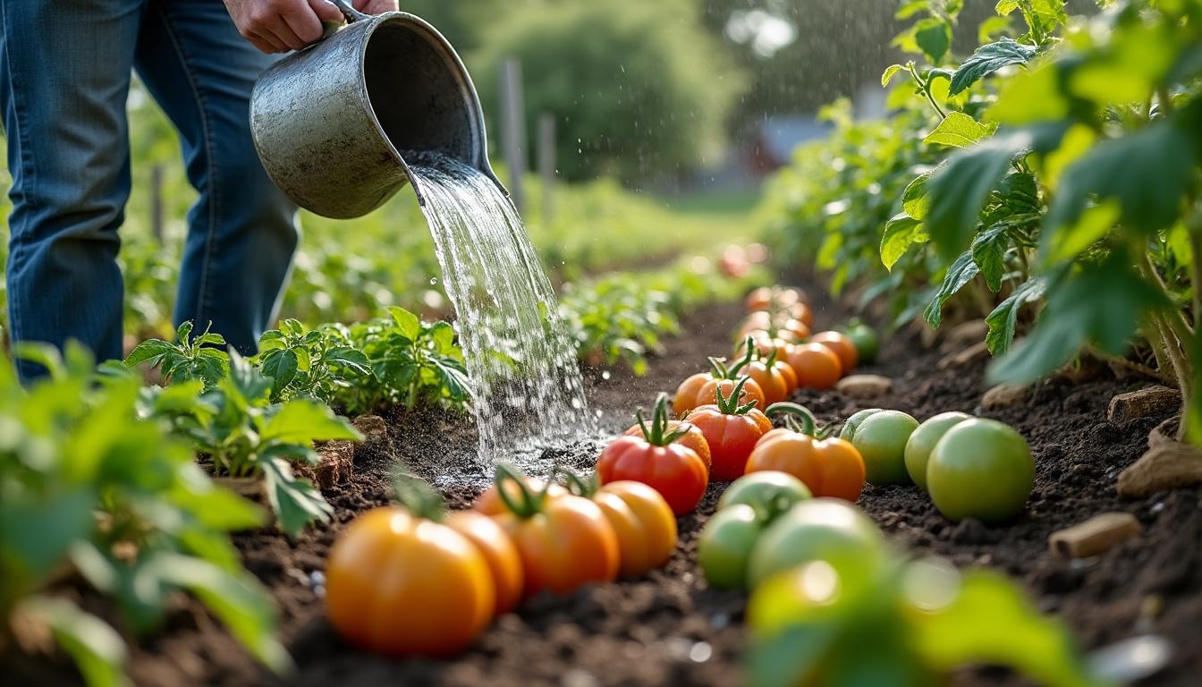 Illustration: Importance de l’arrosage des tomates en pleine terre pour une culture réussie
