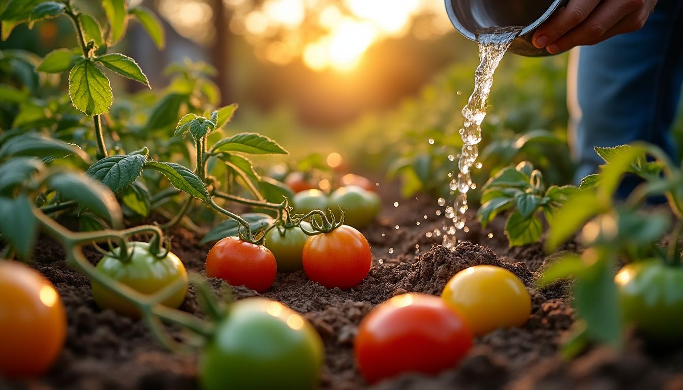 Illustration: Comprendre les besoins en eau des tomates en pleine terre selon leur stade de développement