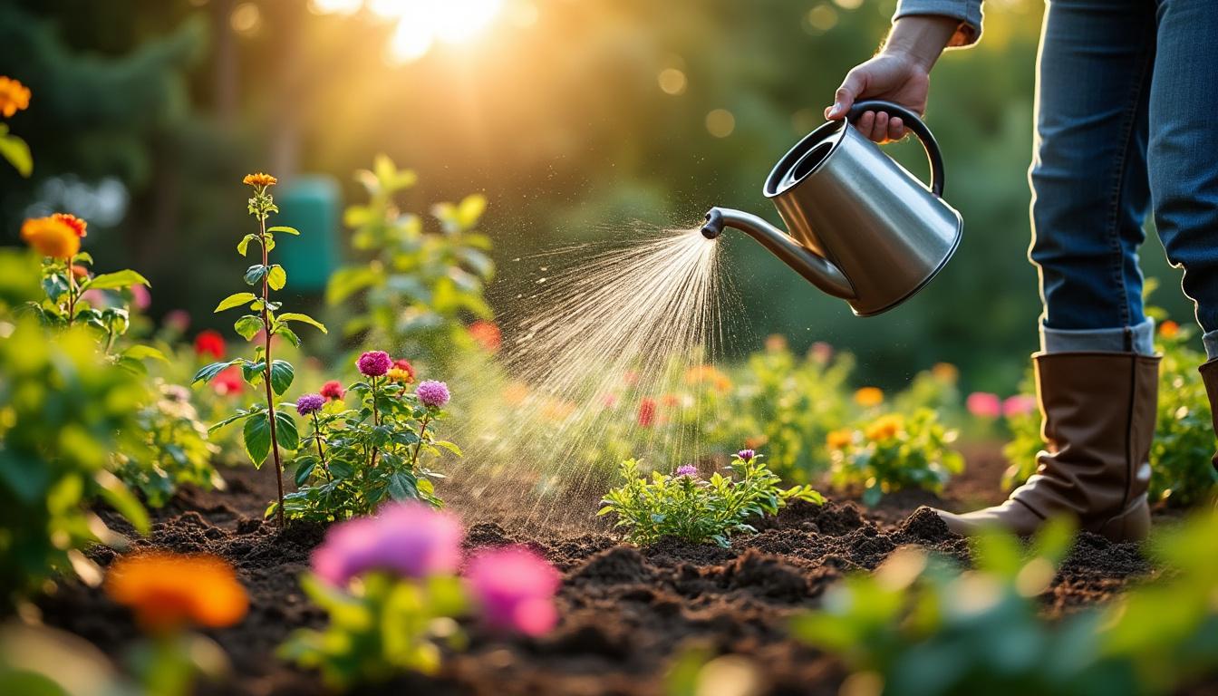 Illustration: Définition et enjeux de l’arrosage écologique des plantes au jardin