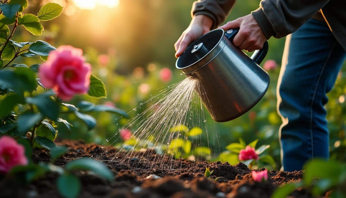 Illustration: Quand et à quelle fréquence arroser un rosier selon la saison et la période de plantation ?