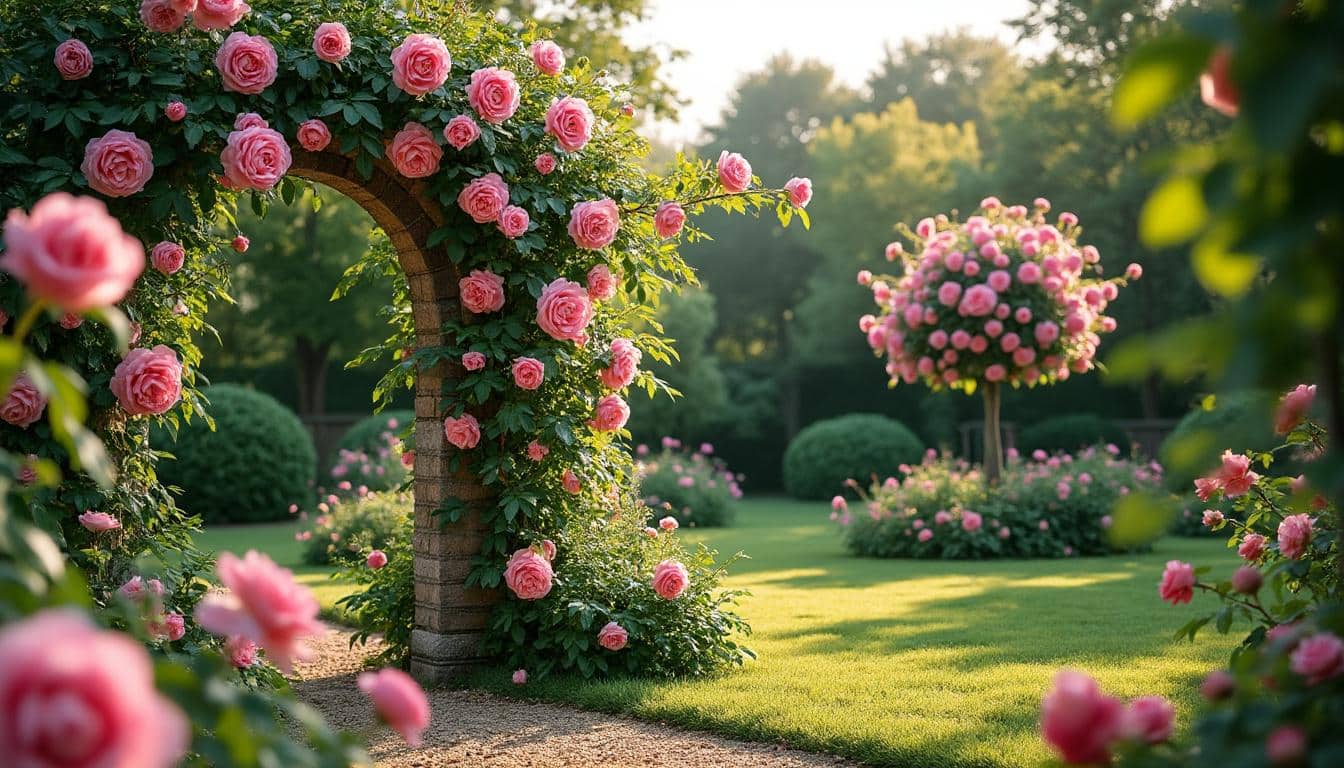 Différence entre rosier grimpant et rosier buisson : guide pratique