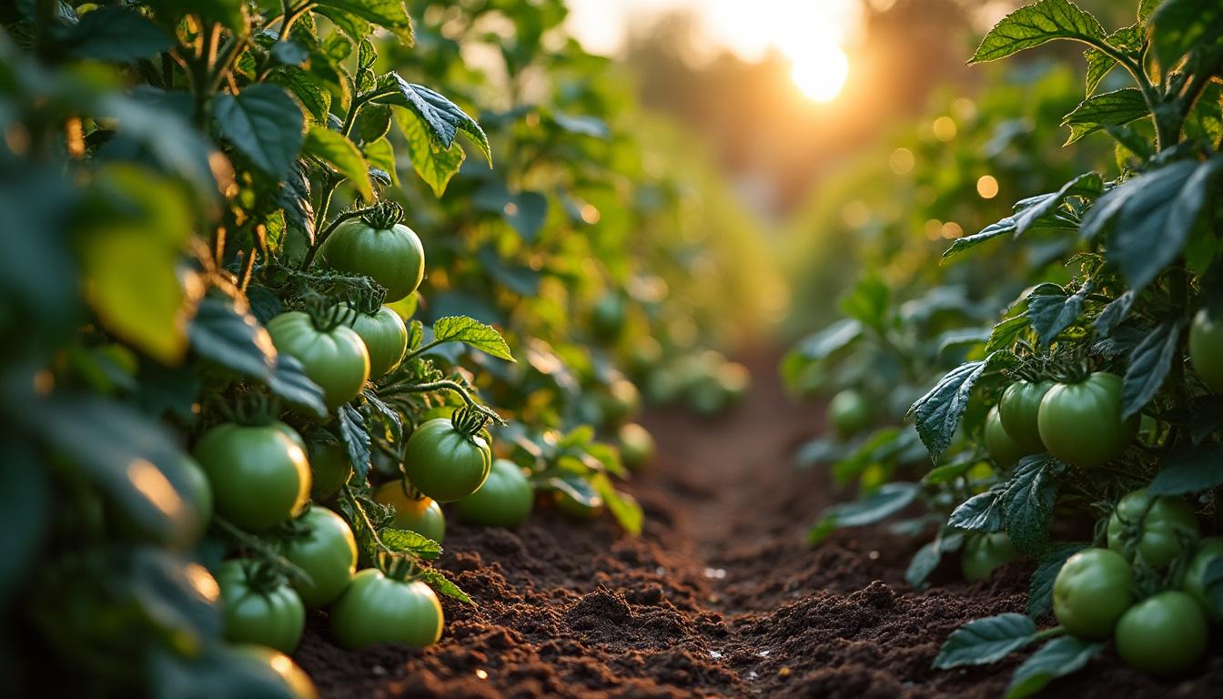 Illustration: Conditions idéales pour l’entretien des plants de tomates au jardin