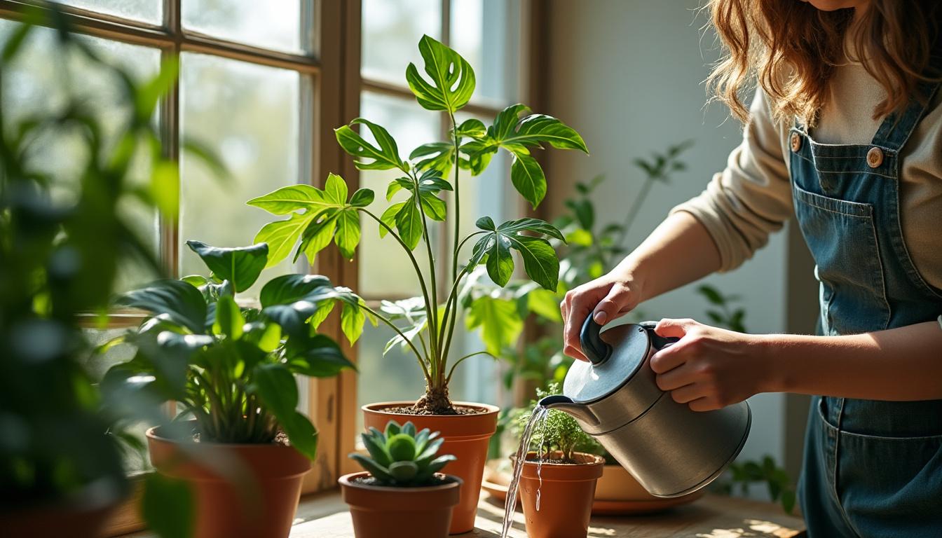 Illustration: Comprendre les besoins en eau des plantes pour éviter les erreurs courantes lors de l’arrosage