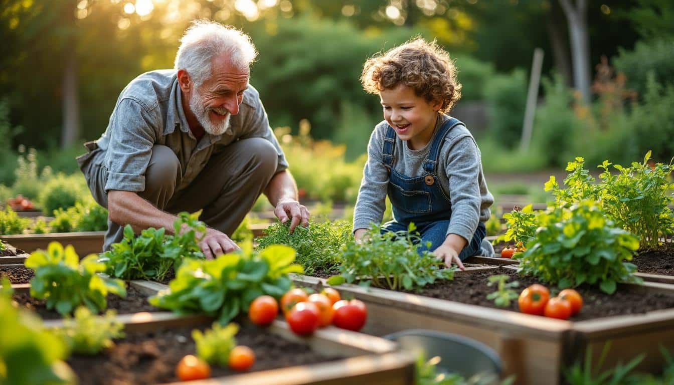 Illustration: Les avantages du plan du potager en carré pour tous les jardiniers