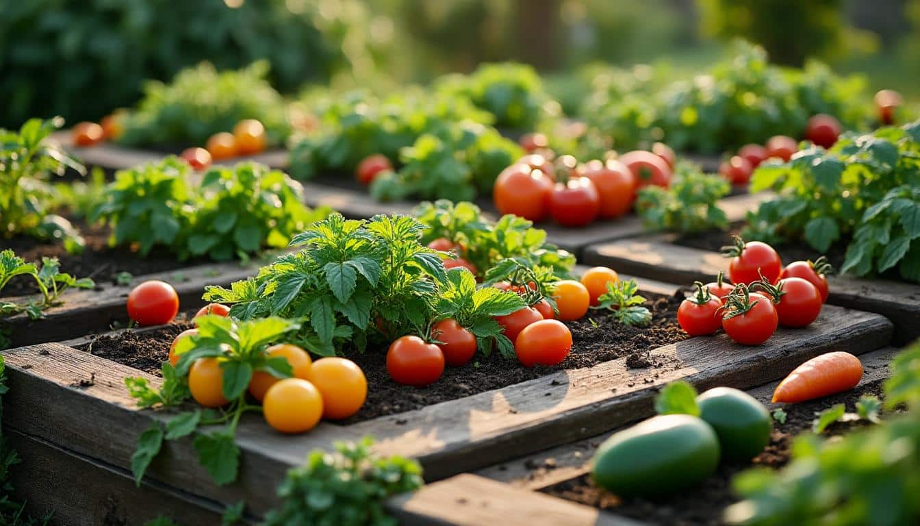 Plan du potager en carré : conseils et exemples pour réussir