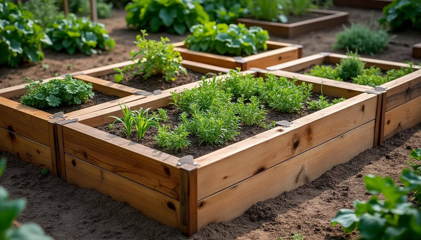 Illustration: Quels types de bois pour potager en carré privilégier ?