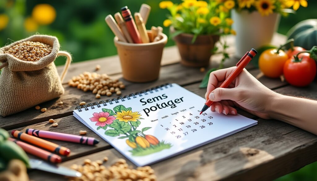 Calendrier des semis potager à imprimer : guide mois par mois