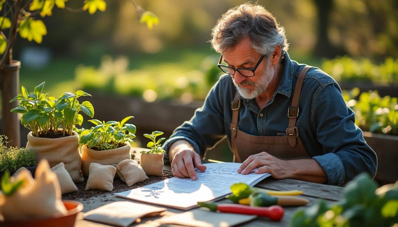 Illustration: Utiliser le calendrier lunaire pour planifier ses semis, plantations et récoltes tout au long de l’année