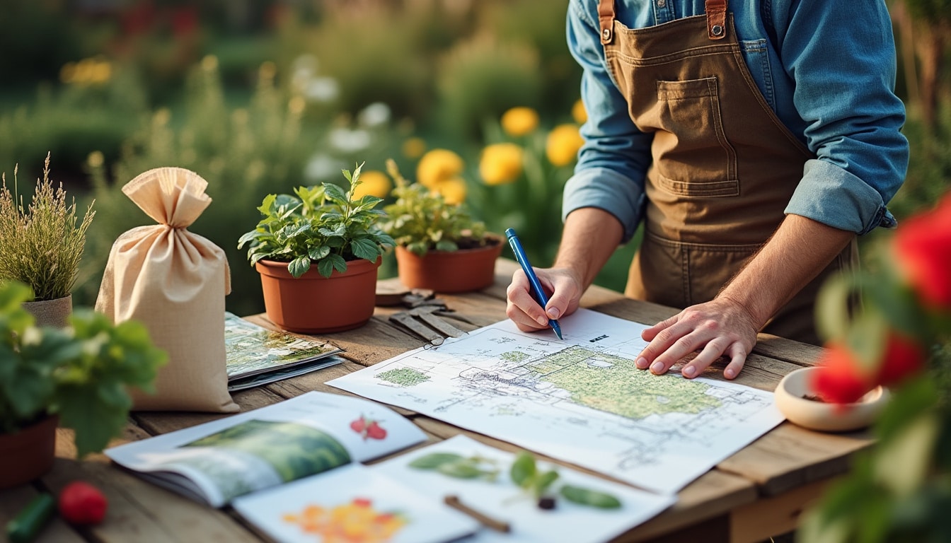 Illustration: Étapes à suivre pour préparer le plan d’un potager idéal