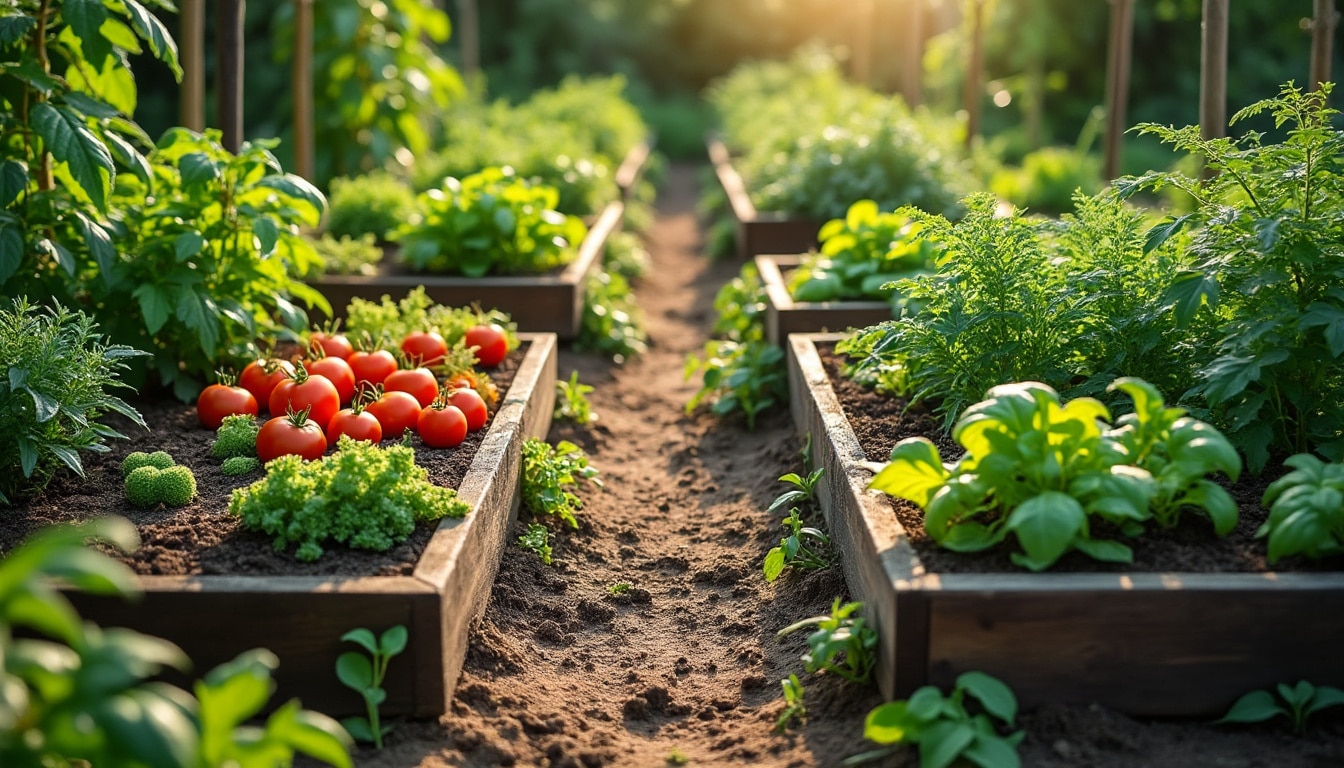 Plan de potager en carré : conseils, exemples et astuces pratiques