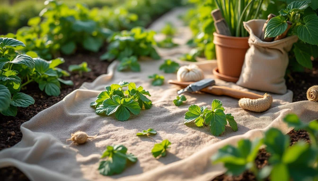 Illustration: Tout savoir sur l’origine, la fabrication et la biodégradabilité de la toile de lin pour le potager