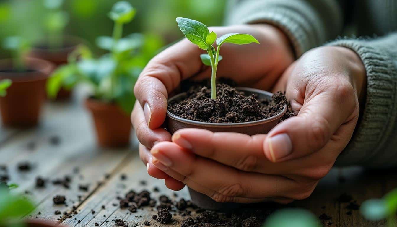 Comment planter des racines fragiles en godet ?