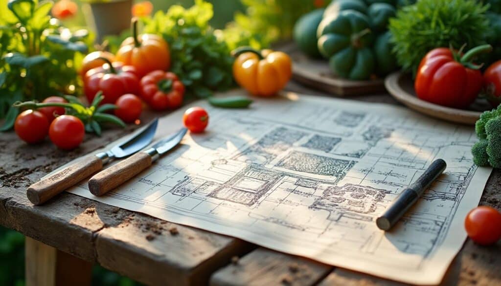 Plan du potager : guide complet pour un jardin productif et sain