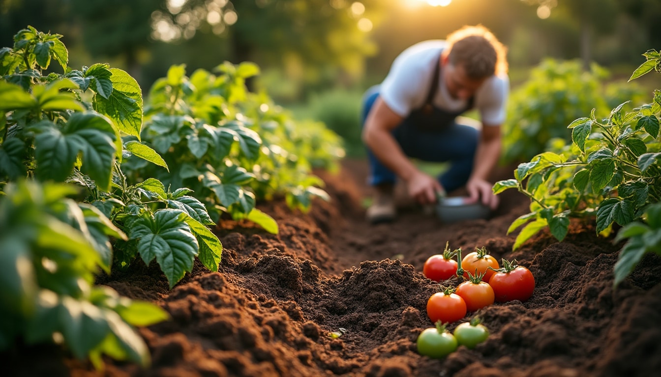 Illustration: Comprendre le rôle essentiel d’un engrai naturel dans la culture de la tomate