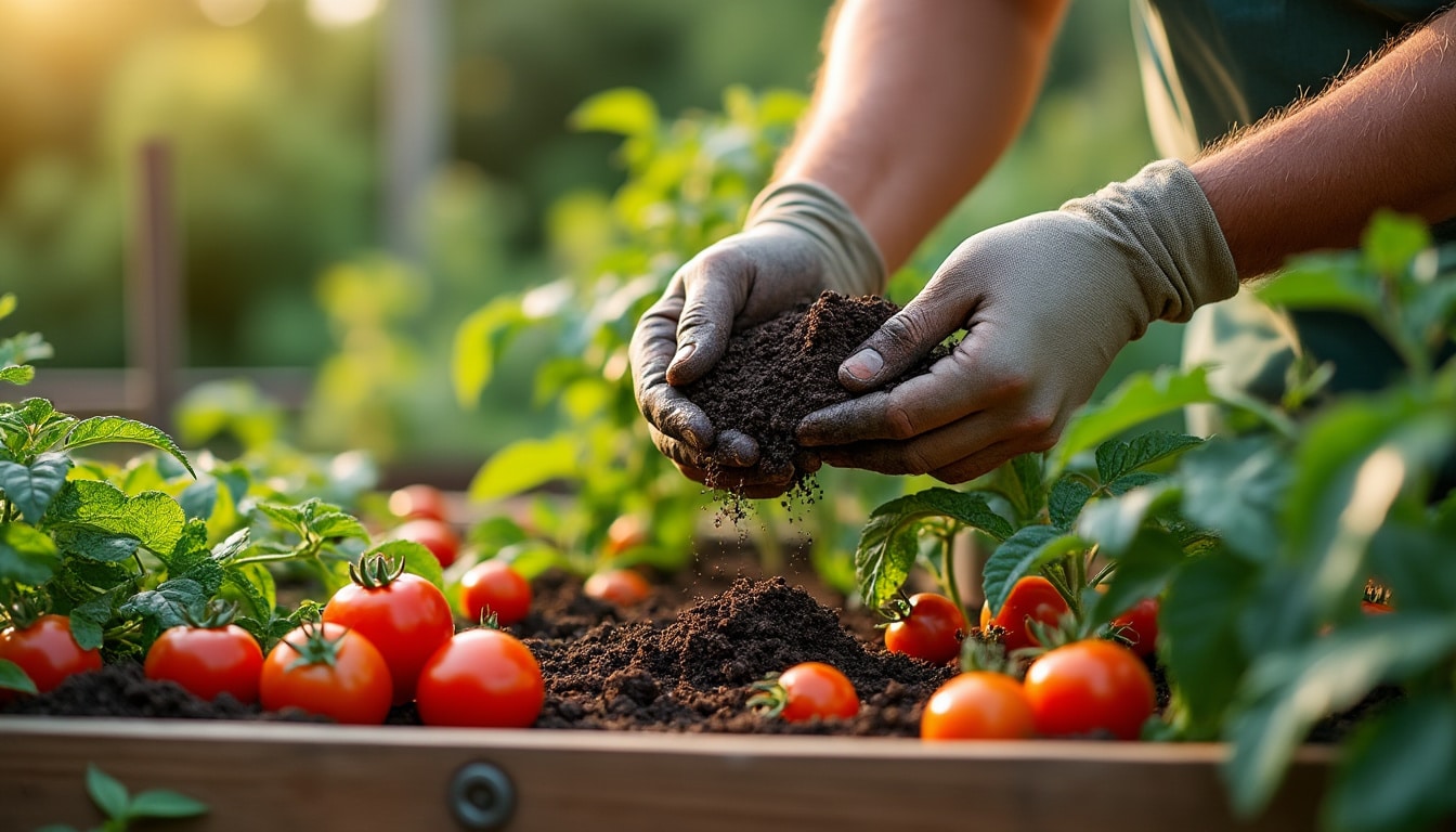 Engrais naturels pour les tomates : conseils pour un potager sain
