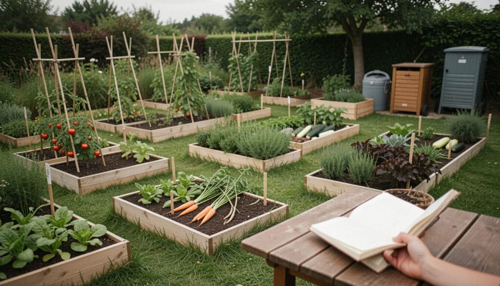Organiser un potager de 100 m² pour nourrir le foyer