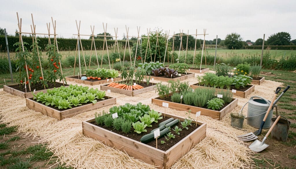 Comment organiser un potager productif de 50 m²