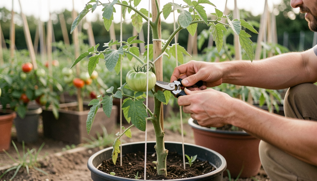 Tailler les plants de tomates avec un schéma simple